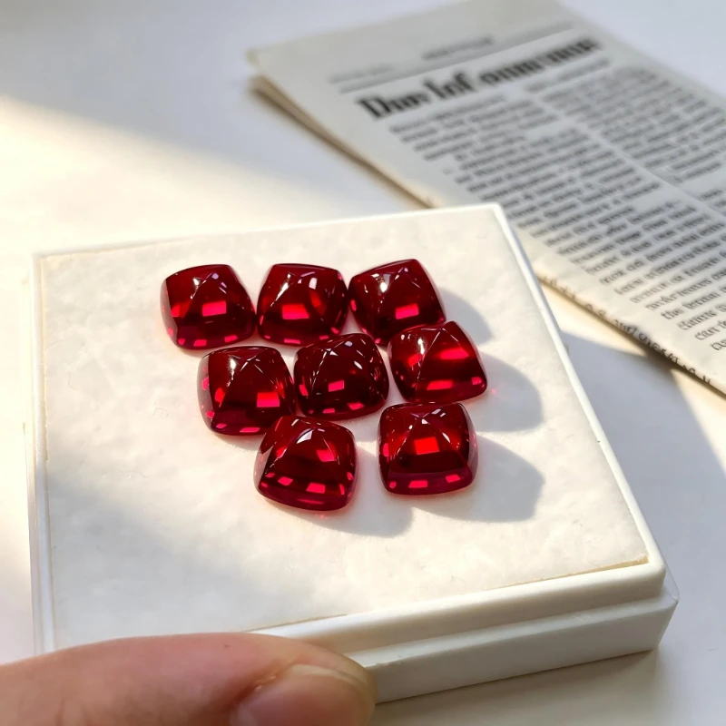 Rubin in Taubenblutrot Künstlicher Edelstein in Zuckerstangenform mit Zertifikat Großhandel Verfügbar – Detail 6