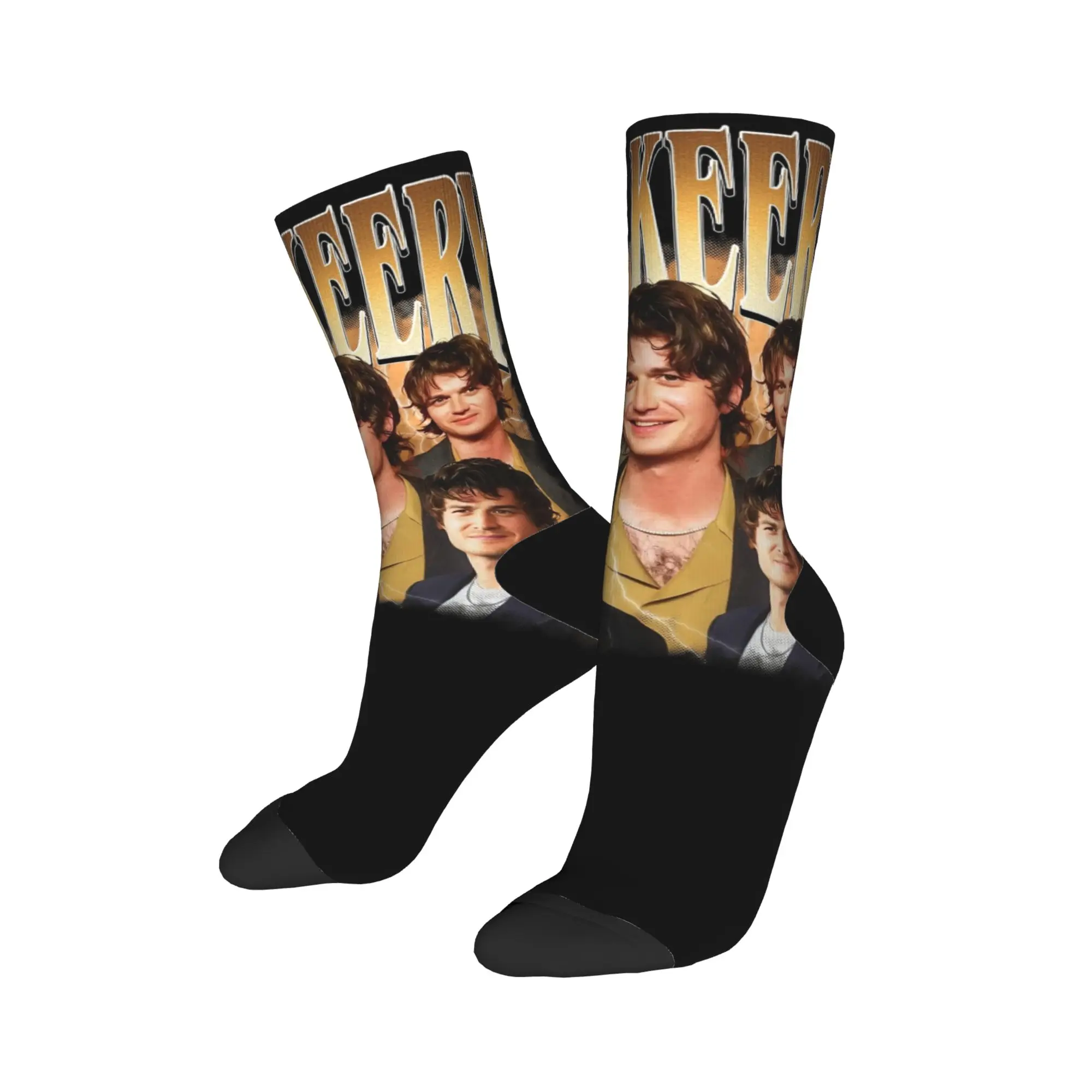 Vintage Joe Keery Bootleg Socks Men Women Polyester Casual  Socks Harajuku Spring Summer Autumn Winter Middle Tube Socks Gifts