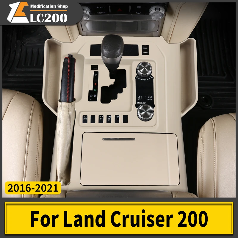 

For 2016-2021 Toyota Land Cruiser 200 center console Storage Protection sleeve gear cover LC200 Interior upgrade Accessories