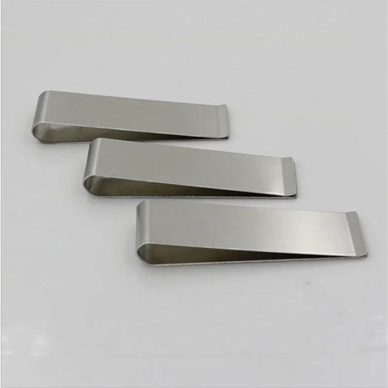 Высококачественный металлический зажим для денег из нержавеющей стали, модный простой серебряный держатель для долларов, кошелек для мужчин и женщин