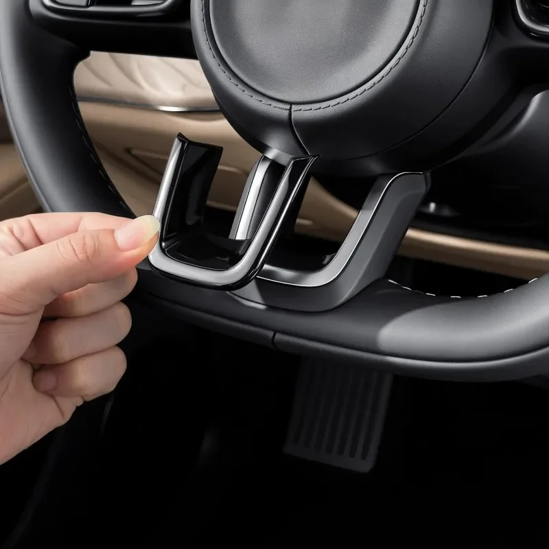 Steering Wheel U-Shaped Decorative Frame Personality Sticker Anti-Scratch Wear Resistant Interior For ZEEKR 8X/001/7X/009/007GT