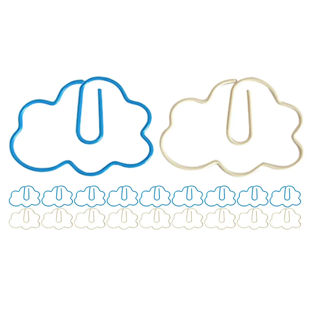 

20Pcs Cute Clips Small Cartoon Shaped Clips for Office School Document Photo Album Organizers Metal Paper Clip