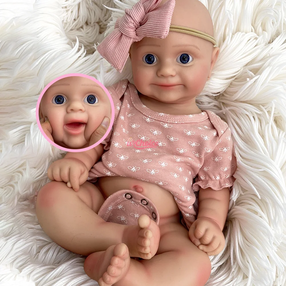 

50cm Silicone Reborn Baby Doll Girl Maddie Chubby Cheeks And Soft Limbs Spain Newborn 3D Skin Visible Veins DIY Artist Toys