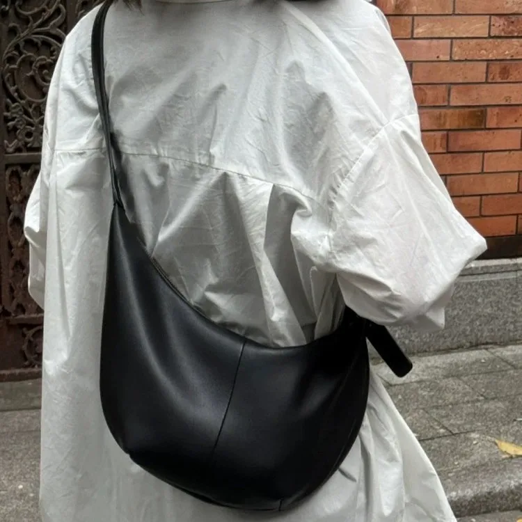 

Vintage Pillow Design PU Leather Boston Handbag for Women Casual Large Capacity Shoulder Crossbody Bags Fashion Shopper Totes