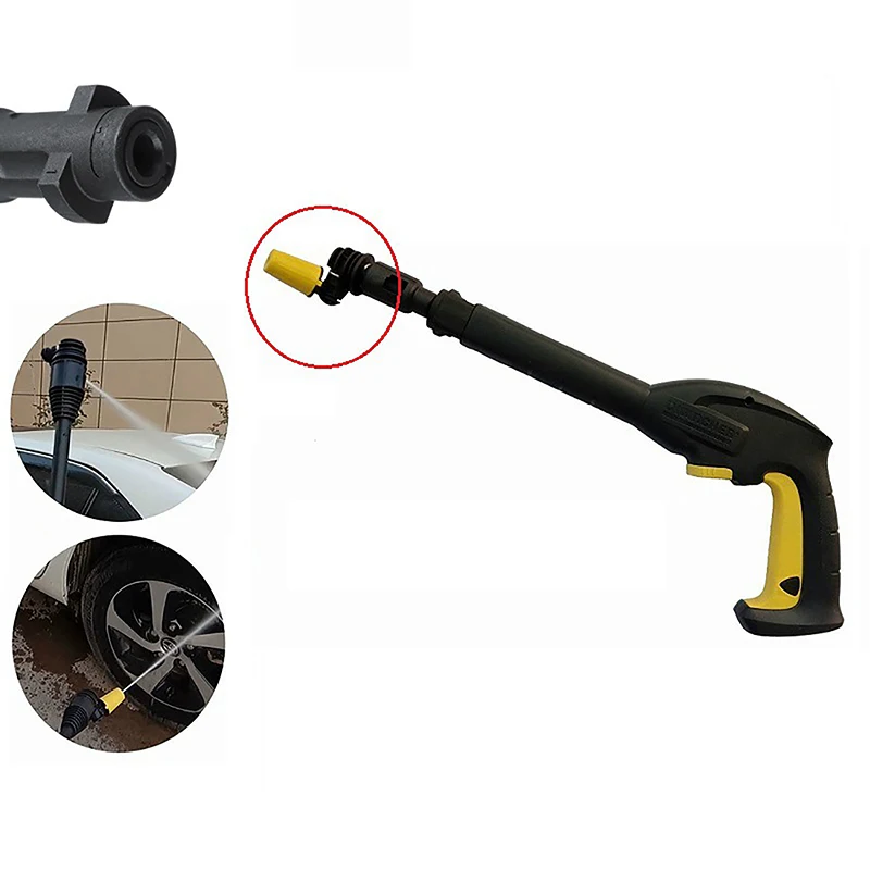 Boquilla Turbo giratoria Gimbaled de 360 ° para Karcher, pistolas de agua de alta presión, lavadora, limpiador, lavado, motocicleta, accesorios de coche