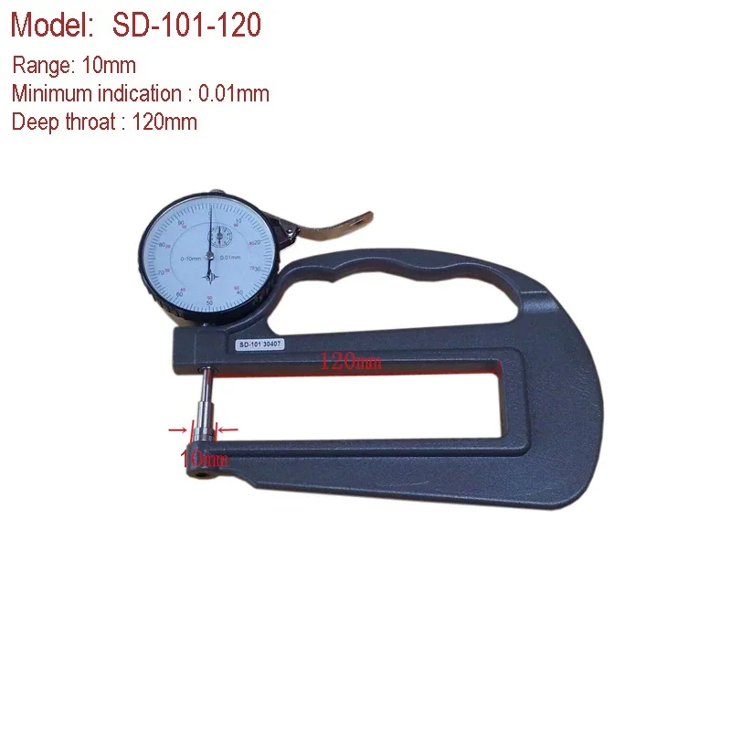SD-101-120 10mm Point Measure Head Digital Micron Thickness Gauge Tester Meter 0.01mm for Bag Making Machine