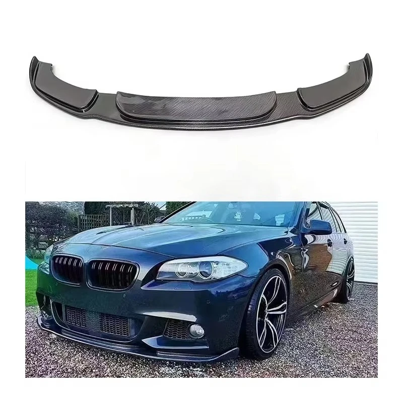 Новый комплект переднего спойлера и бампера в стиле Harman из карбона для BMW 5 серии F10 M5 (2010-2016) с вырезами под выхлопную систему, крепление на болтах, для дооснащения и модернизации