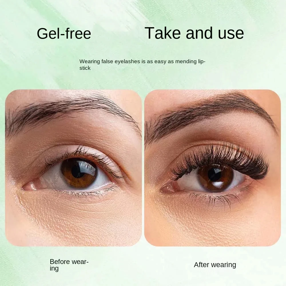 Pestañas postizas magnéticas esponjosas, sin pegamento, rizo D, pestañas magnéticas con Clip, maquillaje DIY, grupos de pestañas postizas para niñas