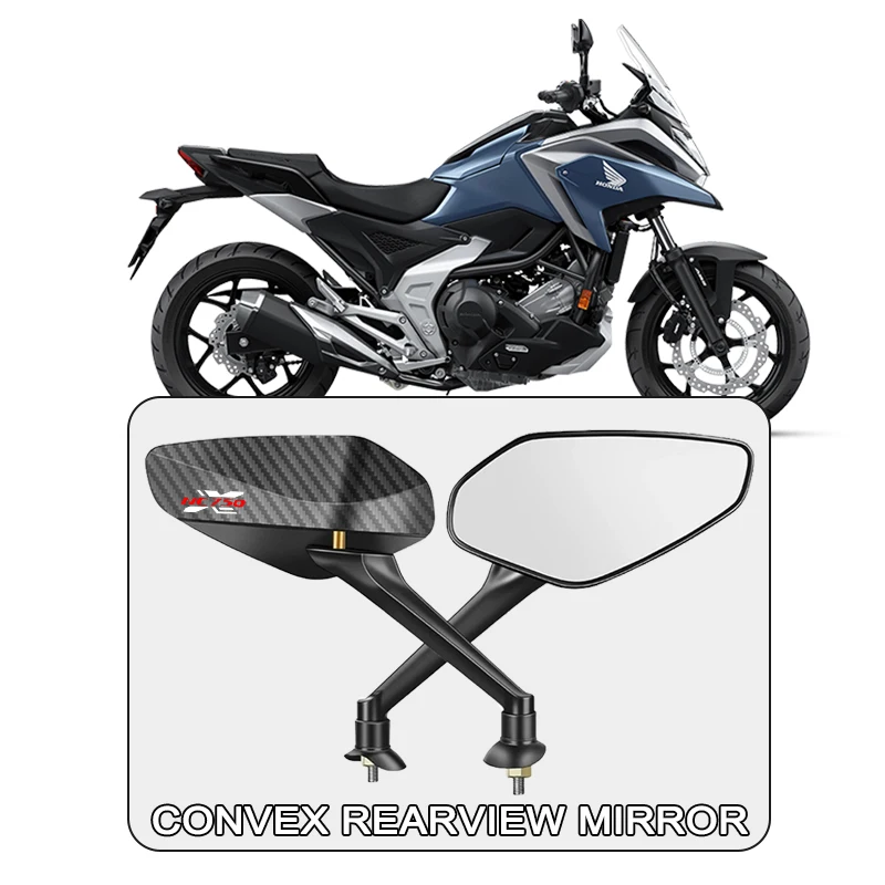 

Зеркало заднего вида из углеродного волокна для Honda NC750X NC700S NC700X NC750S NC750 X/S, обновление, регулируемые выпуклые зеркала для мотоцикла, 10 мм