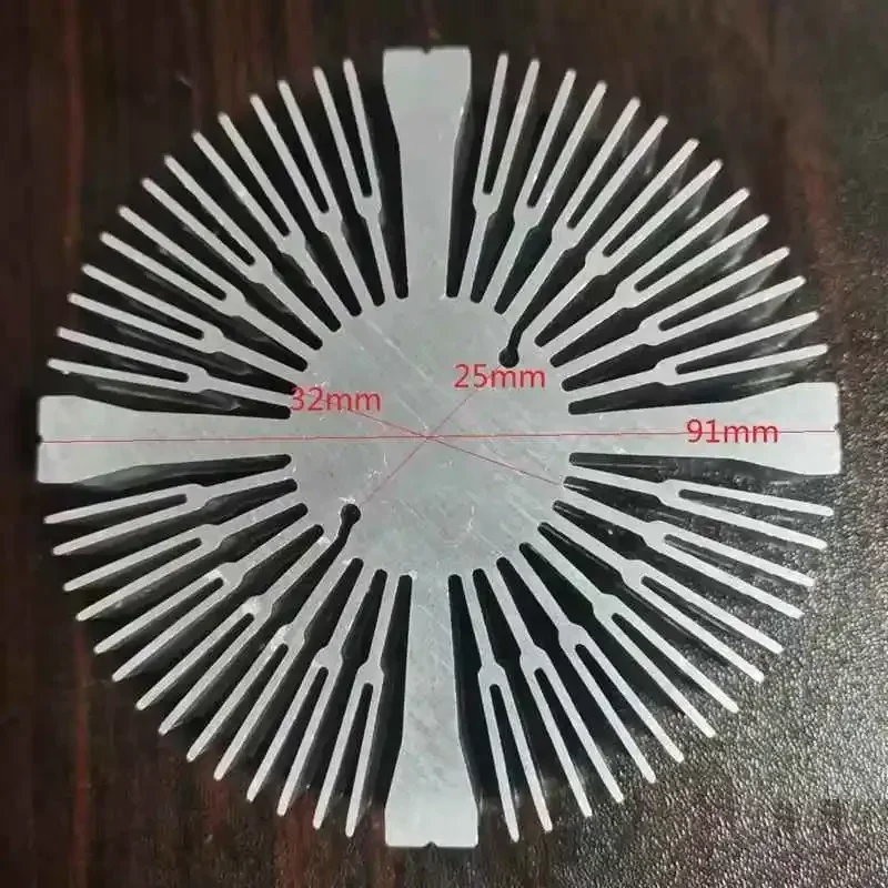 

91mm Aluminum round Heat Sink Radiator Heatsink for IC LED Cooling, Electronic Cooler, Chipset heat dissipation customize