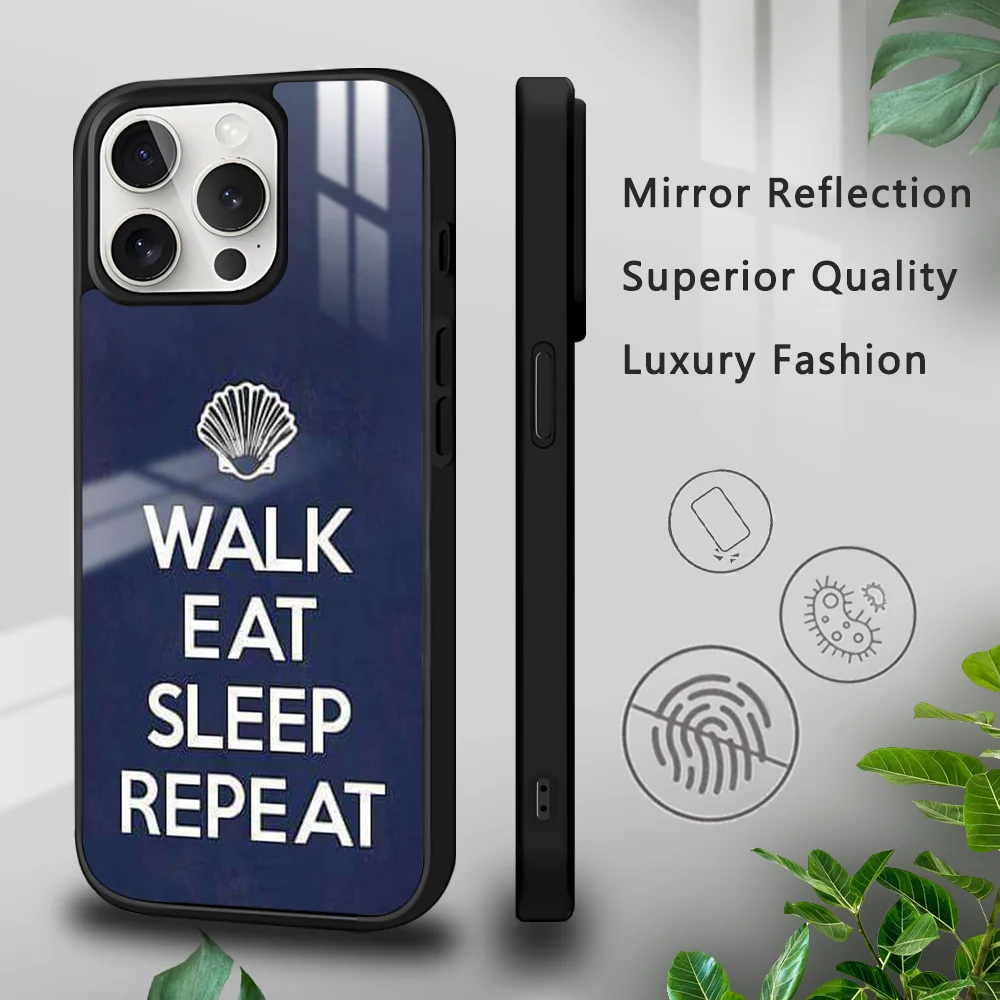 

C-Camino De S-santiago Phone Case For iPhone 16 15 14 13 12 11 Pro Xs Max Mini Plus Celulares Hard Funda