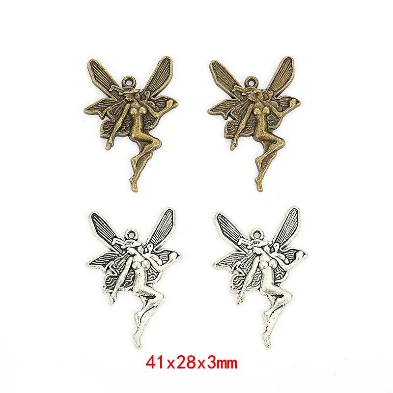 

15pieces (angel) vintage zinc alloy charm metal pendant DIY jewelry discovery making accessories 1260