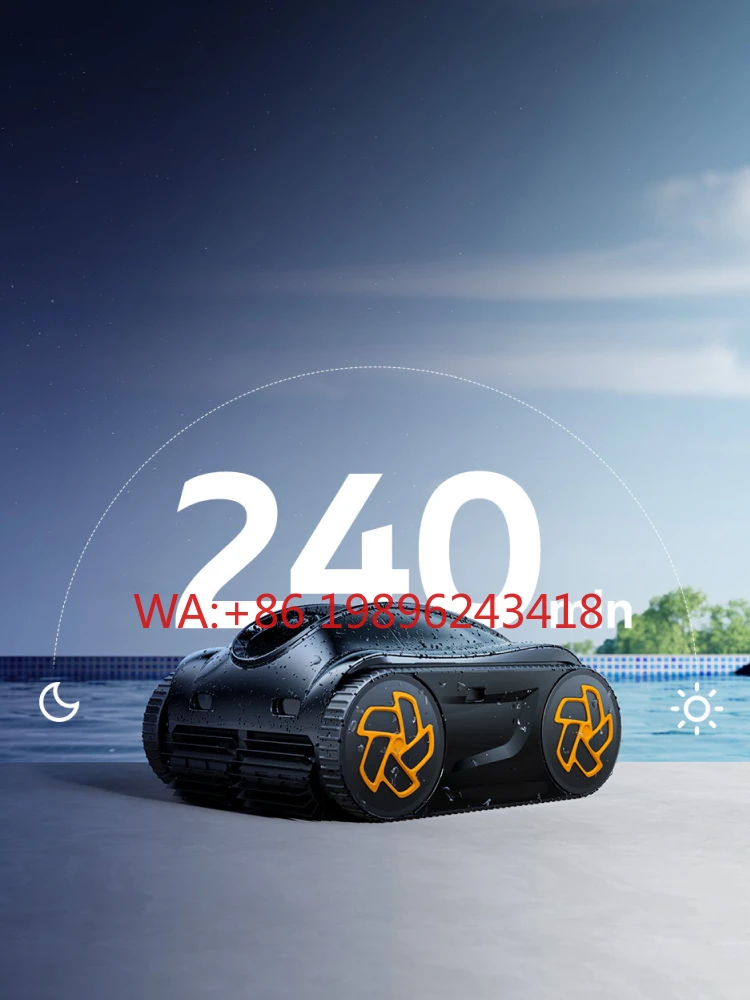 

Automatic Rechargeable Pool Cleaning Robot for Efficient Bottom and Wall Debris Removal in All Pool Types