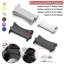 2pcs Metal Connector for Samsung Galaxy Watch 7 6 5 4 40mm 44mm Pro Watch Band Adapter for Galaxy Watch Classic Connectors