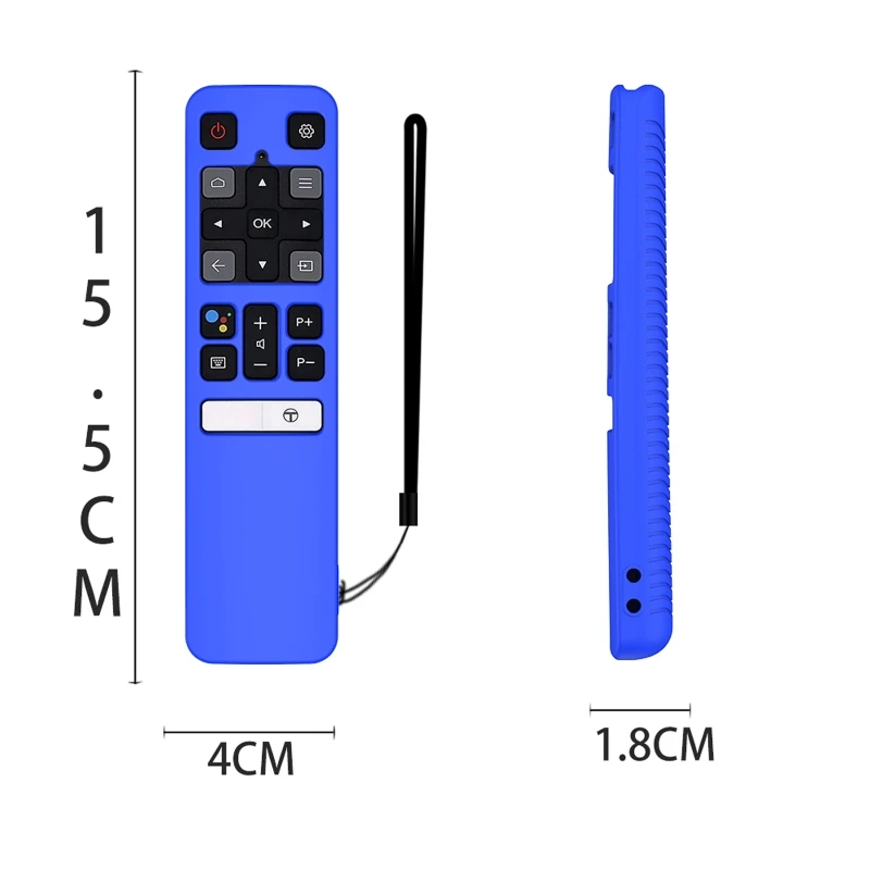 Do pilota do telewizora głosowego RC802v Fmr1 Flr1 Fnr1 do TCL 65p8s 55p8s 55ep630 50p8s 49s6800fs 49s6510fs, osłona silikonowa