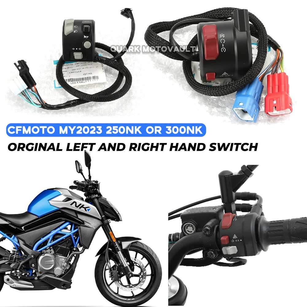 Motorcycle Left and right hand switch Spring Breeze MY23 250NK 300NK CF250NK CF300NK Horn ignition headlight steering switch