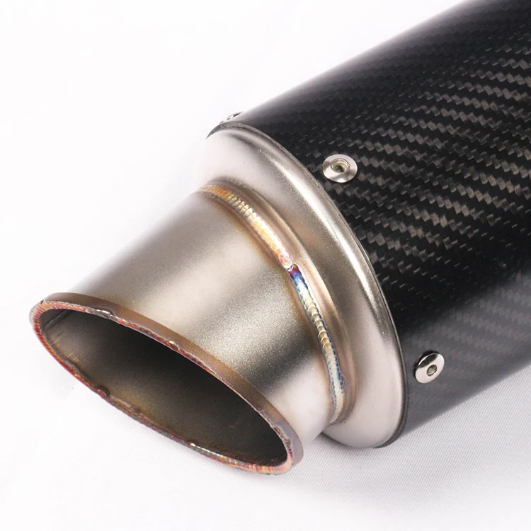 

Universal 60mm Motorcycle Exhaust Escape Carbon Fiber Muffler Pipe For S1000RR CBR1000 R6 GSX1300 R6 R1 CBR650 DB Killer