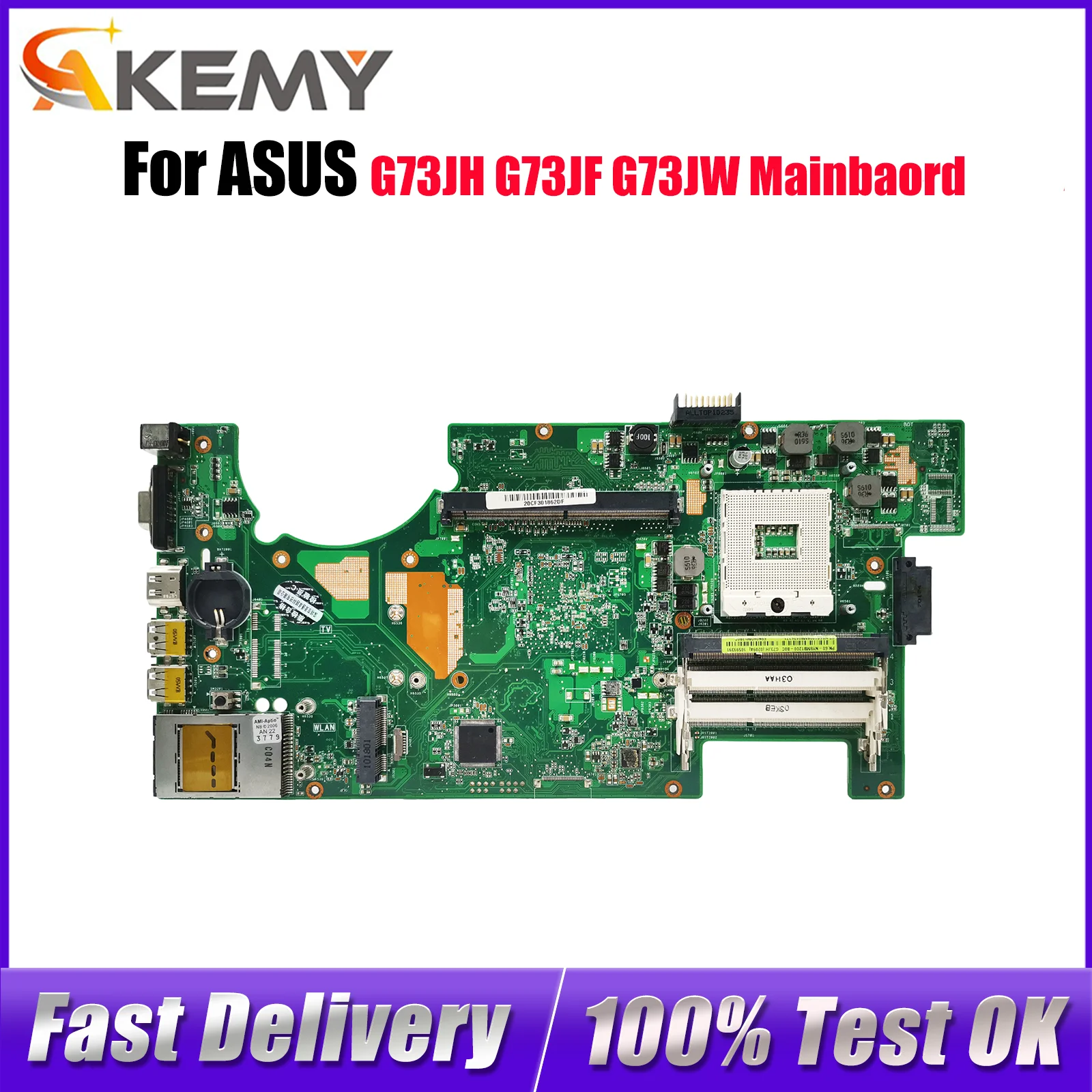 

G73JH Материнская плата для ноутбука ASUS ROG G73J G73JW G73JF G73JH Материнская плата для ноутбука в наличии 100% тестирование ОК быстрая доставка Высочайшее качество