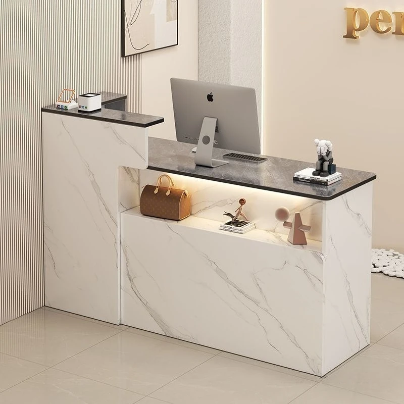 Checkout Counter Small Store Front Desk Bar Reception Desk New Cash Register Clothing Beauty Salon