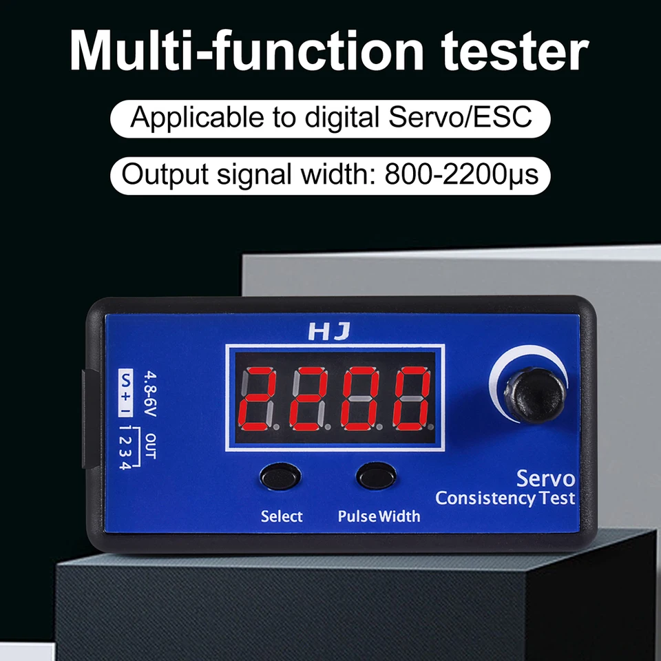 Testeur de servo numérique HJ / Testeur de cohérence ESC pour hélicopt Testeur de servo numérique HJ / Testeur de cohérence ESC pour hélicopt