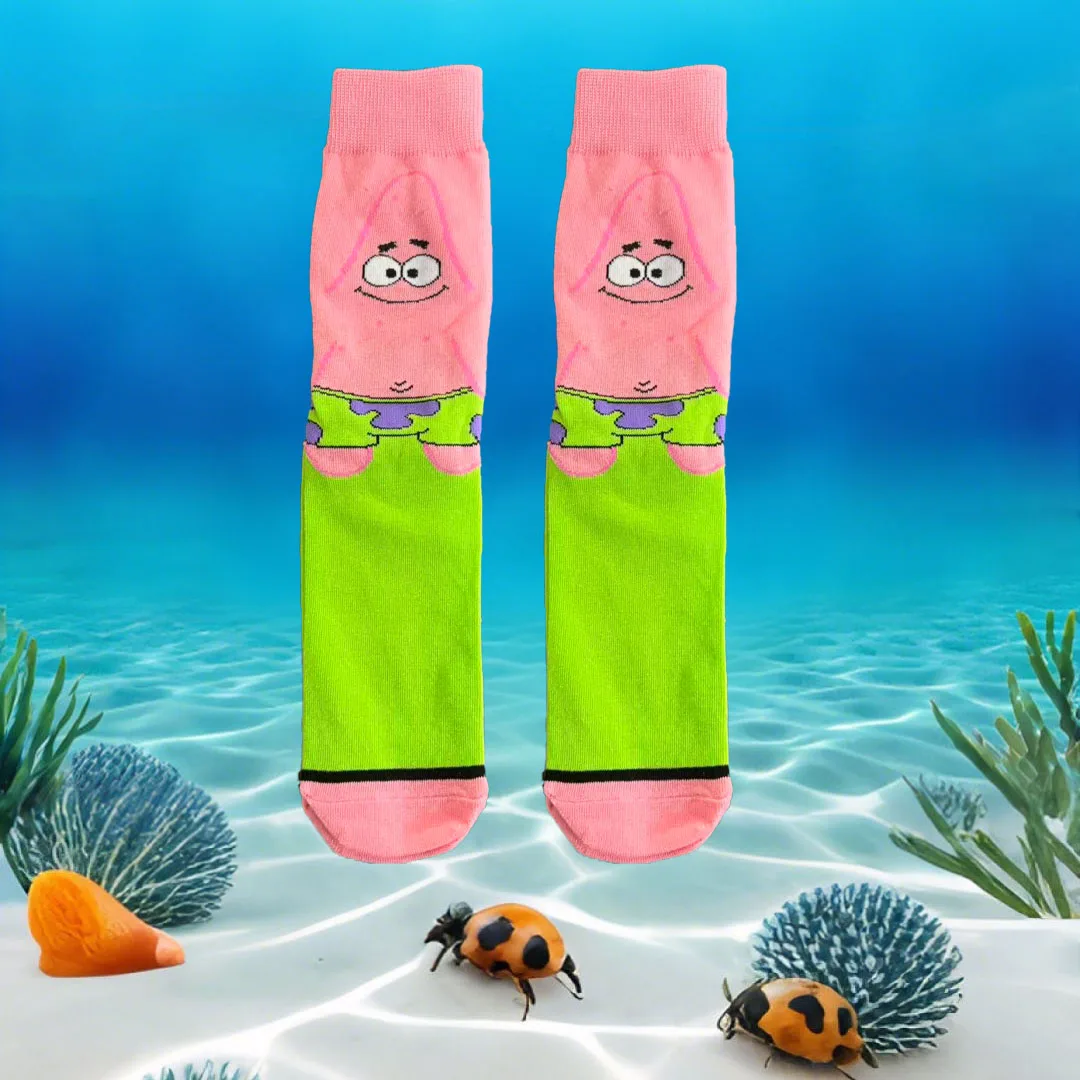 男性と女性用の漫画のかわいいニット太ももハイソックス1/5足