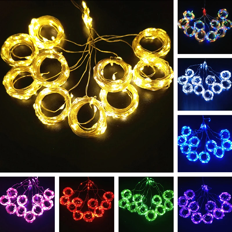3/4/6M USB LED String Light 8 Mode Remote Christmas Fairy Garland Curtain Light Decor For Home Holiday Decorative New Year Lamp