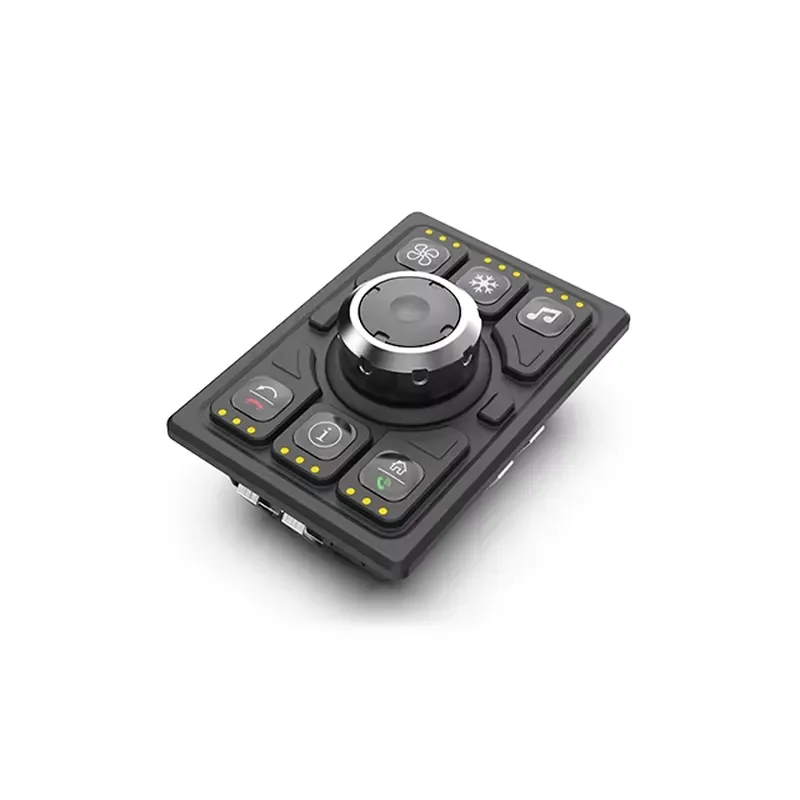 MAF 6 Buttons with Rotary Knob Intelligent Keypad Silicone Gear Switch Panel CAN Bus Customized Icon