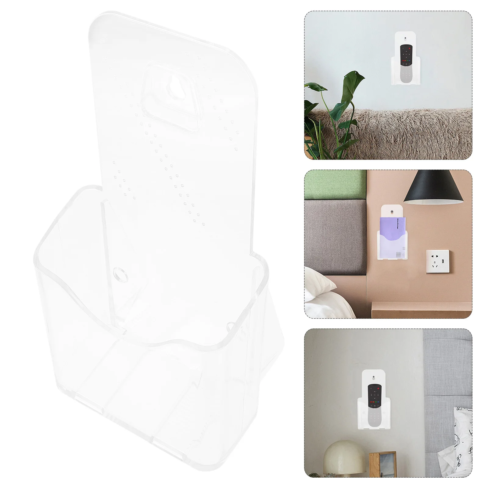 Porta brochure trasparente per uso in ufficio Supporto moderno per organizer di file Robusto espositore trasparente per documenti e riviste