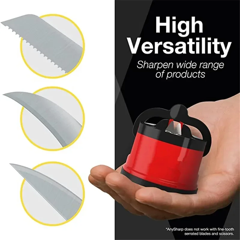 1Pcs Sharpening Tool Easy and Safe To Sharpens Kitchen Chef Knife Damascus Knife Sharpener Suction,Household Hand Tool