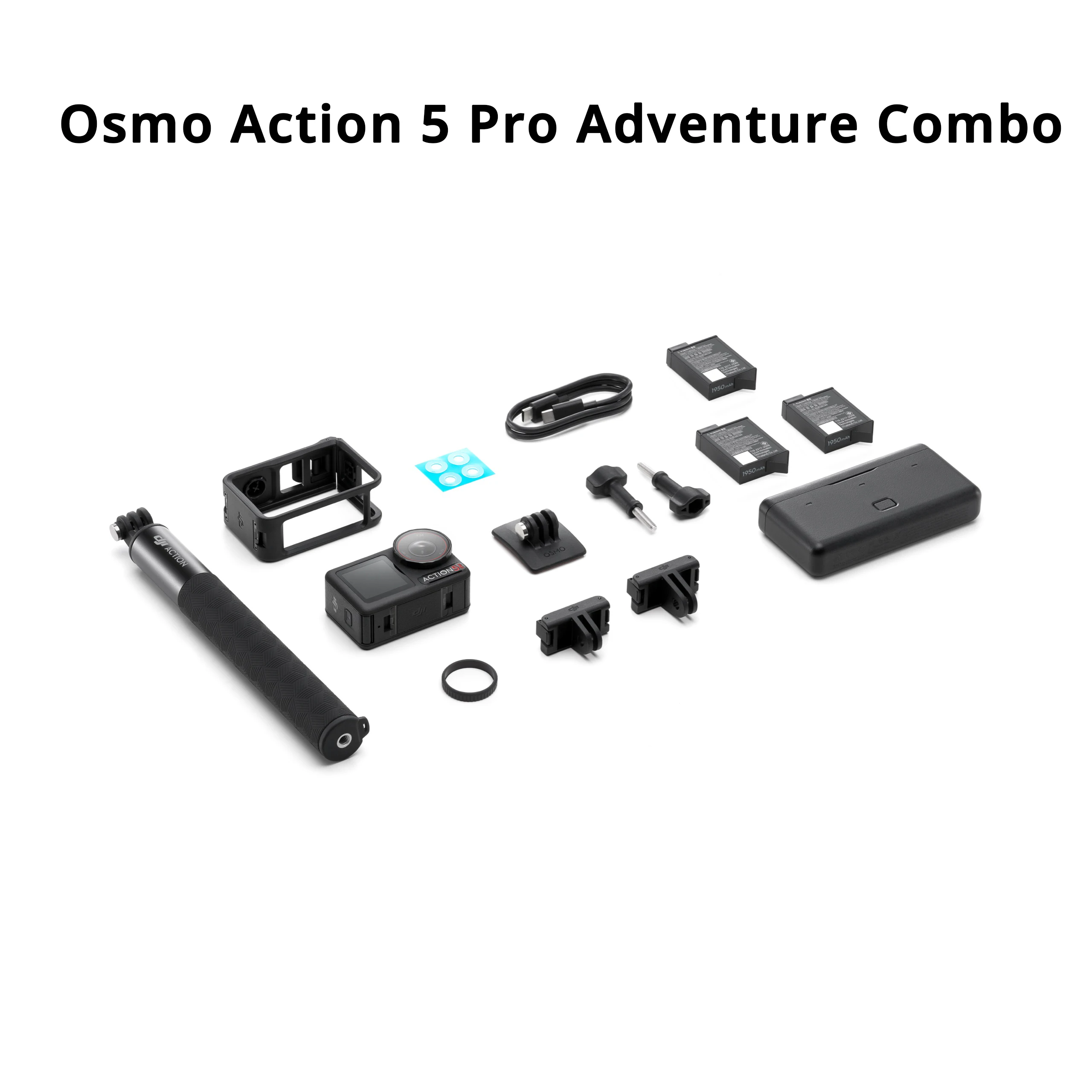 كاميرا DJI Osmo Action 5 pro بمستشعر 1/1.3 بوصة، عمر بطارية ممتد لمدة 4 ساعات، علامة تجارية أصلية جديدة في المخزون