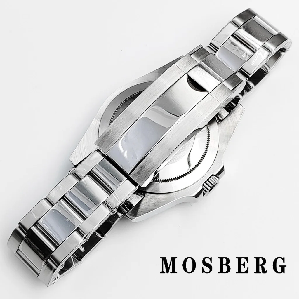 36 мм 39 мм серебряный корпус часов NH35 с ремешком сапфировое стекло для NH35 NH36 ETA 2824 PT5000 ST2130 автоматический механизм