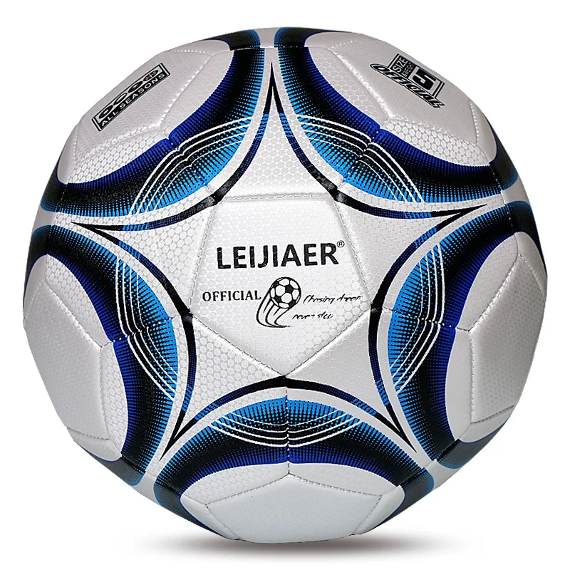 

Standard Size 5 Football for Adults PVC Thicken Wear-resistant Anti-slip Training Ball Explosion-proof High Bouncy Match Soccer