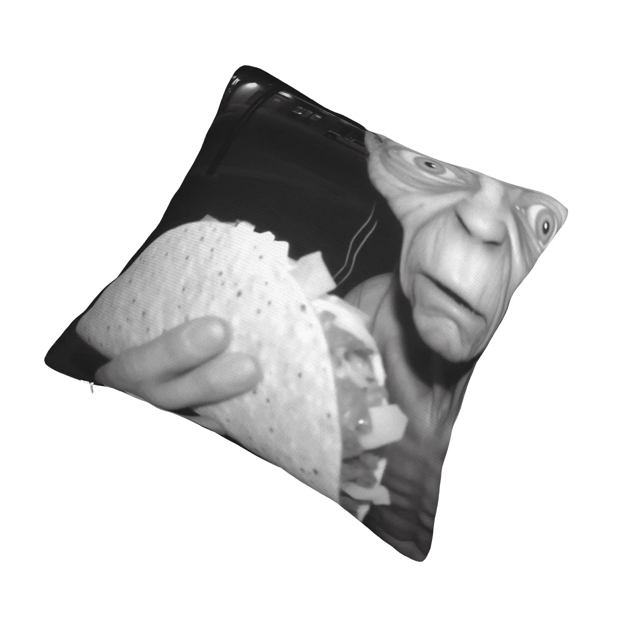 Gollum eating Taco Bell Pillowcase Printing Cushion Cover Decor L-Lords Of The R-Rings Throw Pillow Case Cover Home