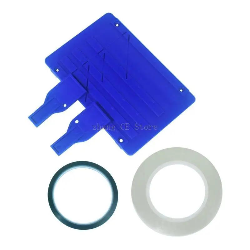 Cassette Tape Repair Splicing Set with Two Fixers Reel to Reel Tape Recorder Splicing Block