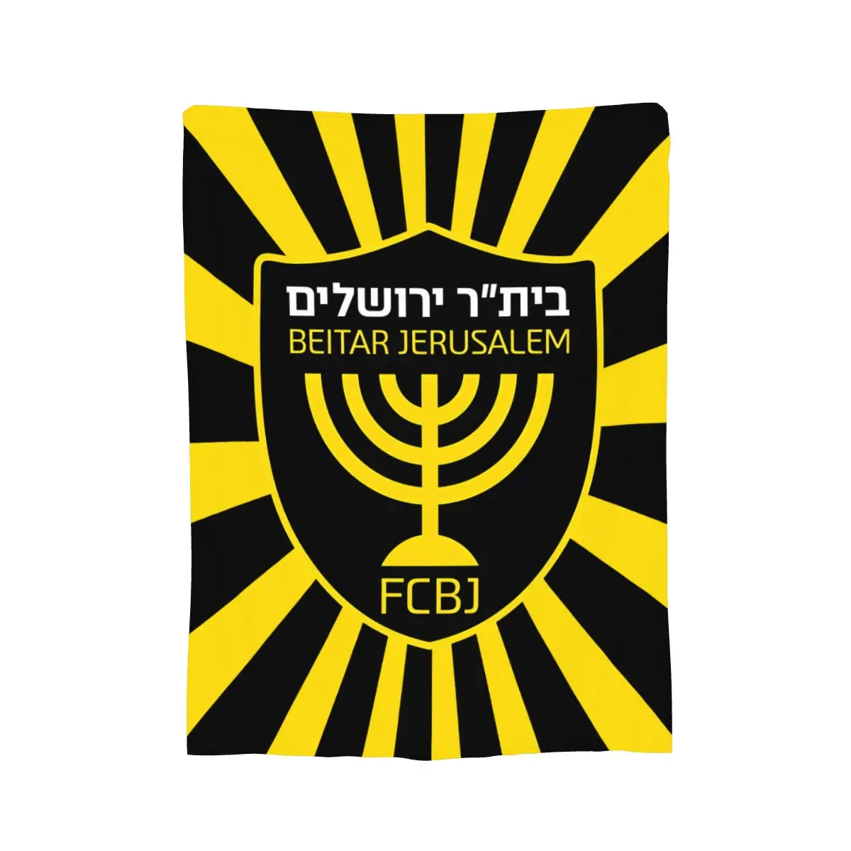 Israel FCBJ Beitar Jerusalem Flannel Throw Blanket Warm Bed Blanket for Travelling Camping Living Room Sofa Bedroom Decor Gifts