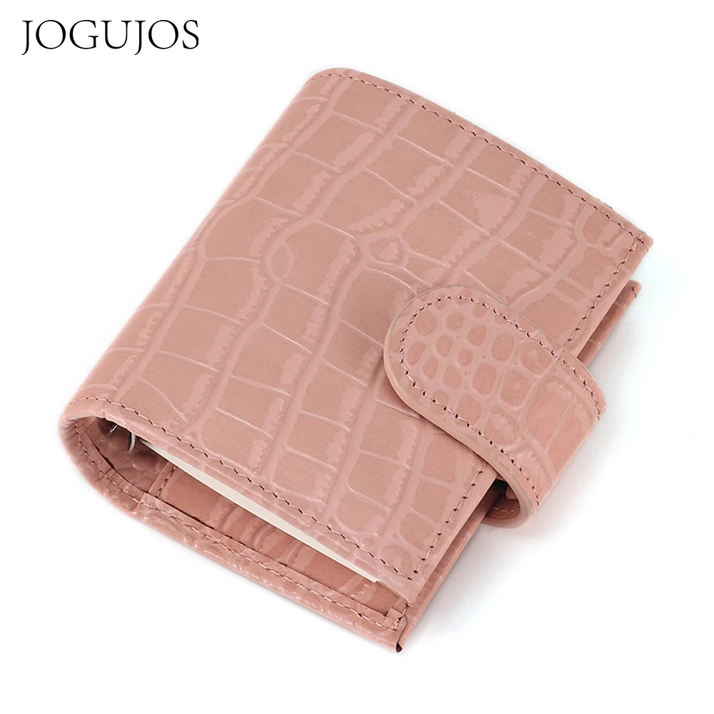 JOJUJOS-Planejador De Anéis De Couro Genuíno, Caderno De Folhas Soltas, Mini Organizador, Diário Diário, Regular A5, Pasta De Anel De 19mm