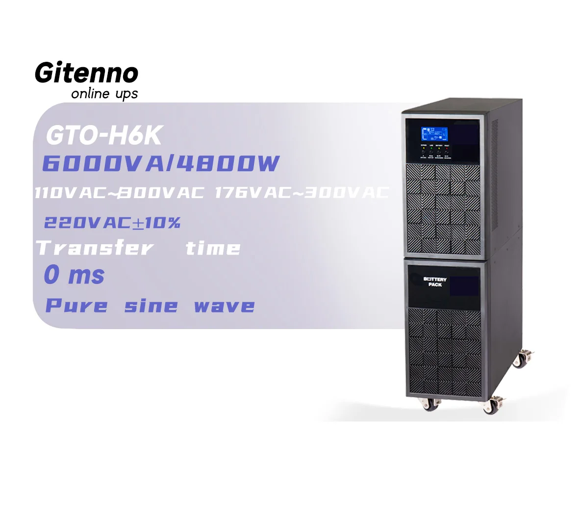 6kva  plus size cover ups uninterruptible power supply online ups with SNMP card ups backup power