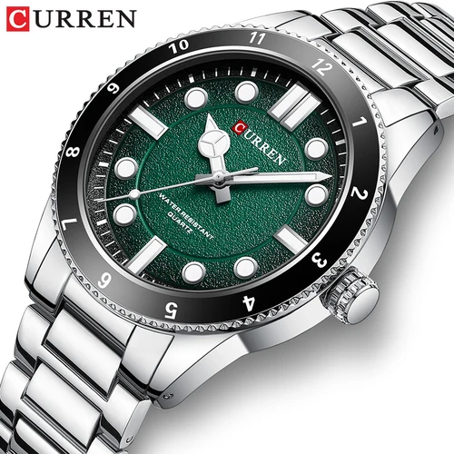 Imagen 1 del producto CURREN 2025 nuevo reloj de lujo de negocios resistente al agua reloj masculino luminoso de acero inoxidable reloj de cuarzo para hombre reloj para hombre