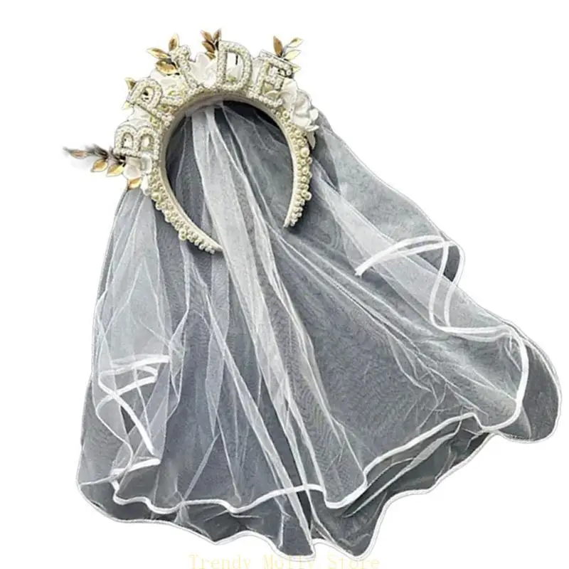 N5KB Bridal Shower Head Band Jóias Mulheres Bacharetas Partem
