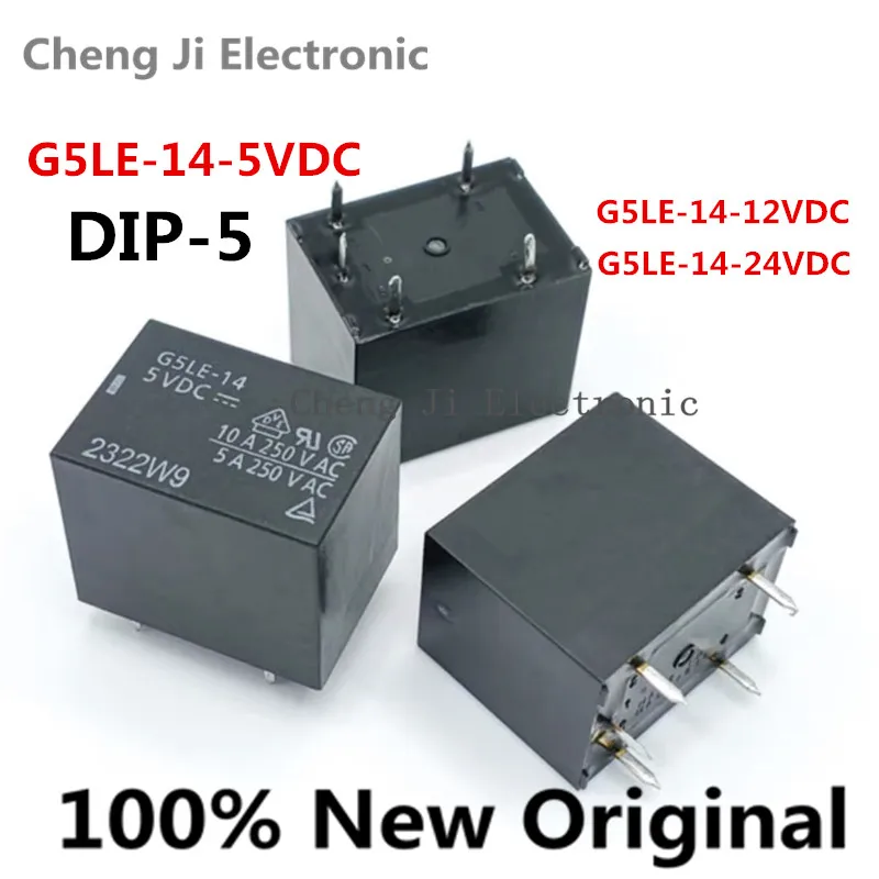 

10PCS/Lot G5LE-14-5VDC 、G5LE-14-12VDC 、G5LE-14-24VDC 、G5LE-14-3VDC DIP-5 New Original Power Relay G5LE-14-DC12V DC24V