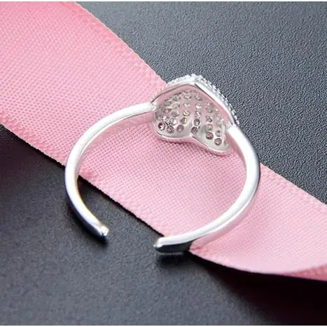 خاتم فضة بتصميم قلب دبي الأكثر مبيعًا من Silverwill 925 هدية للنساء والفتيات