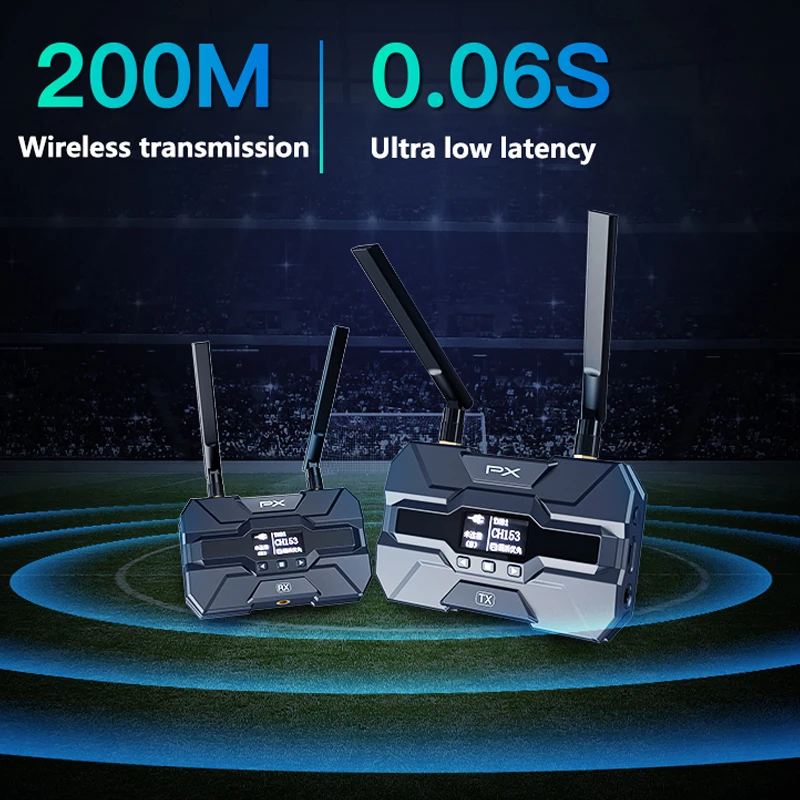 كاميرا PX ، متوافقة مع HDMI ، نقل التصوير اللاسلكي ، شاشة عرض حية ، جهاز إرسال وموسّع جهاز استقبال