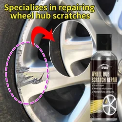 Car rim scratch repair and polishing kit - restore gloss and remove oxidation from tire edges