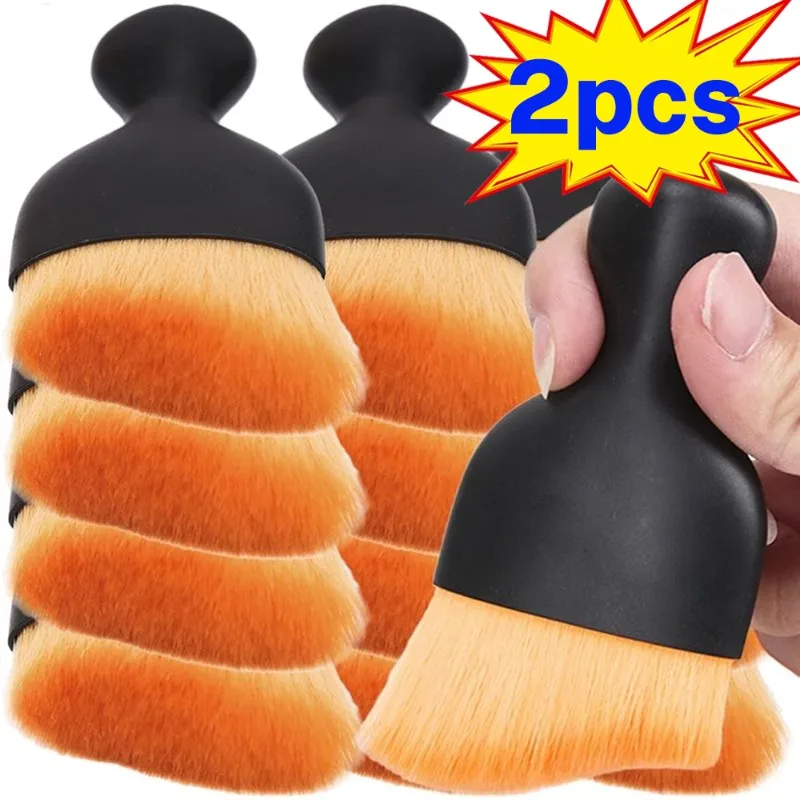 2/1 szt. Szczotka do czyszczenia klawiatury komputera zestaw do czyszczenia antystatycznego wylot powietrza w samochodzie narzędzie do mycia na PC Laptop słuchawki douszne środek do czyszczenia drukarki