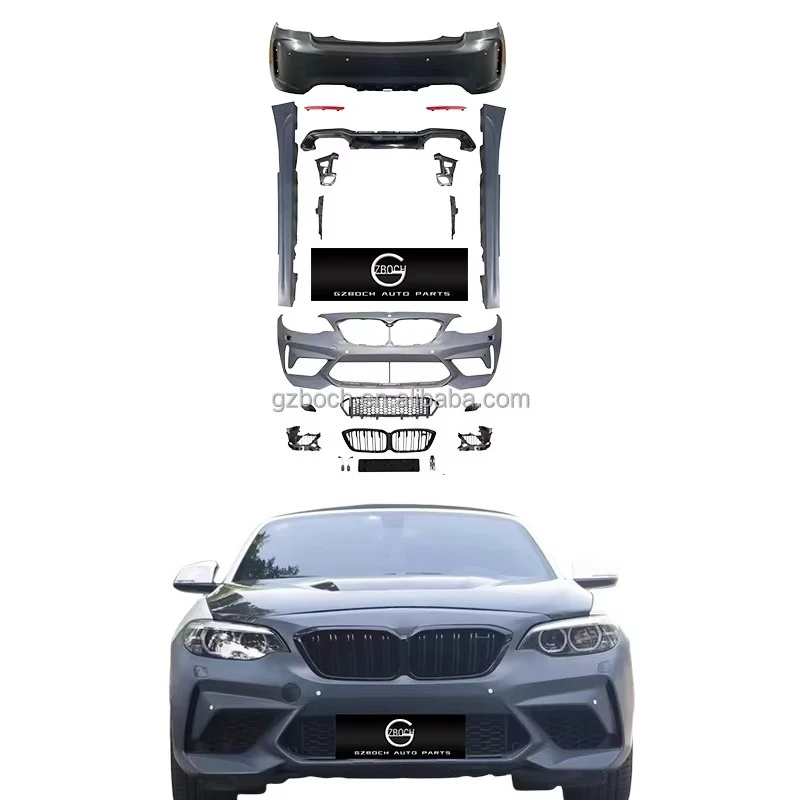 

Car Front Rear Bumper M2 CS Front Bumper for F22 F23 2014-2019 2 Series Body Kit Car Grills Car Fender Diffusers