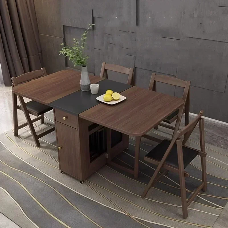 Portable  Kids Study Wood Restaurant Room Dining Tables Space Saving Modern Mesas