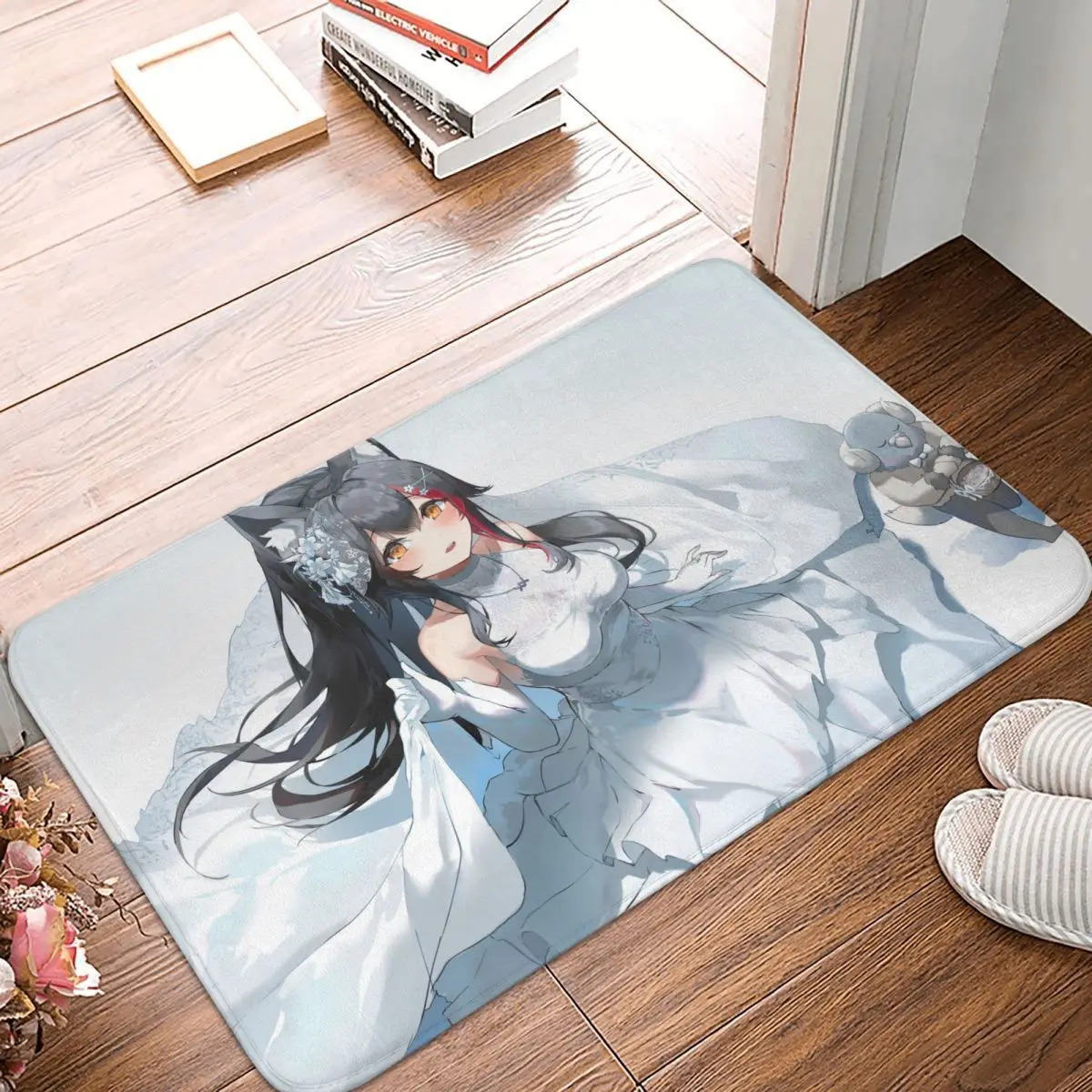 Hololive Non-slip Doormat Wedding Dresses Bath Kitchen Mat Outdoor Carpet Flannel Modern Decor