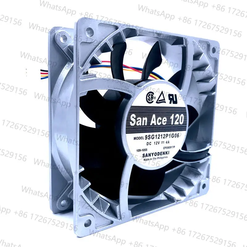 9SG1212P1G06 For Sanyo New 12cm high temperature fan speed fan violence 12038 12V 4A