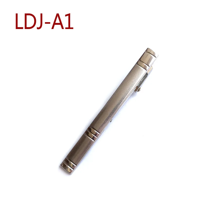 Simple Versatile Tie Clip Pin Clasp Silver Color Male Casual Wedding Business Necktie Clips Clasp Metal for Men Woman