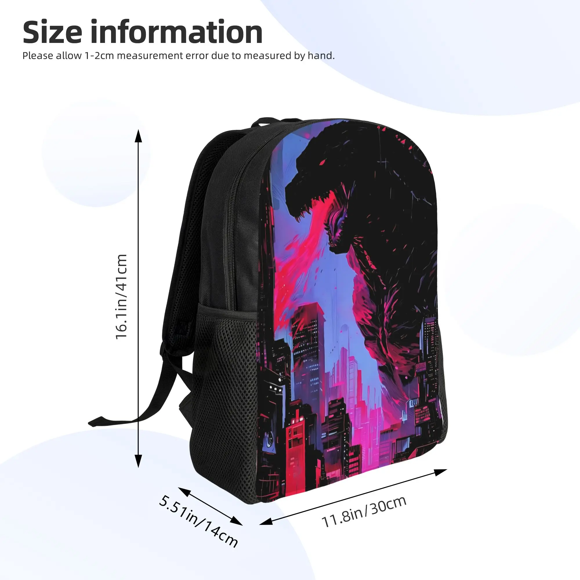 1Piece Backpack Meltdown New School Year Bookbag For School  GODZILLA Birthday Gift New Term Starts view 6